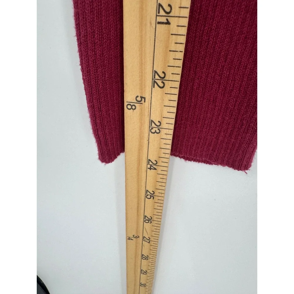 Stitchdrop Sweater Dress Womens S Magenta Ribbed Turtleneck Midi Office Bodycon